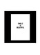 Quote Printed Wall Art Black/White 30x30cm
