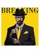 Walter White Breaking Bad Series Themed Wall Art Yellow/Black/Grey 30x30cm
