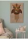 Owl Wall Art Multicolour 40x60cm