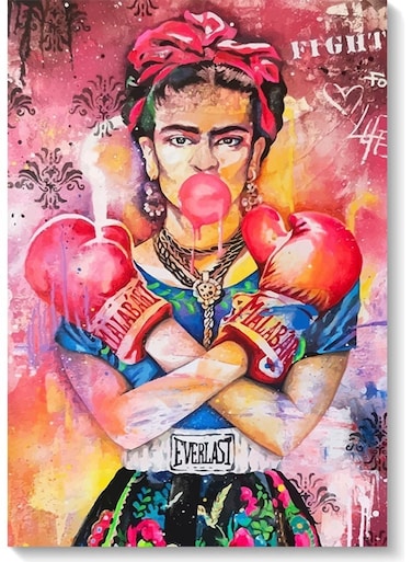Frida Kahlo Wall Art Multicolour 40x60cm