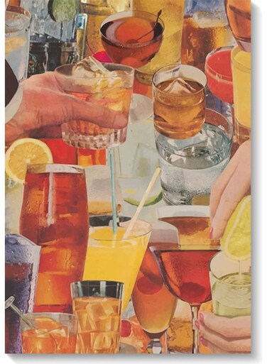 Drinks Wall Art Multicolour 40x60cm