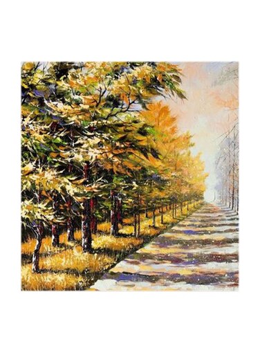 Nature MDF Wall Art Multicolour 30x30cm