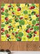 Fruits Themed Printed MDF Wall Art Yellow/Green/Red 30x30cm