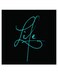 Life Printed Wall Art Black/Blue 30x30cm