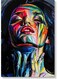 Girl Abstract Wall Art Multicolour 40x60cm