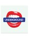Lips Themed Wall Art Red/Blue 30x30cm