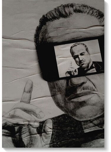 The Godfather Wall Art Multicolour 40x60cm