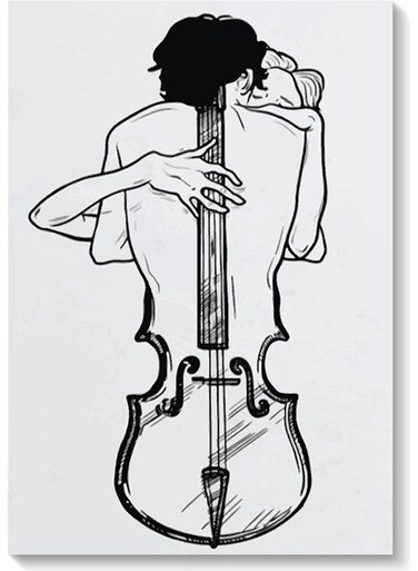 Decorative Wall Art Painting White/Black 40 x 60cm
