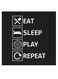 Decorative Wall Art Black/White 30x30cm