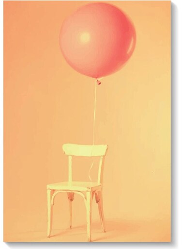 Balloon Themed Wall Art Painting Yellow/Pink 40x60cm
