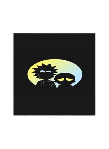 Rick And Morty MDF Wall Art Multicolour 30x30cm