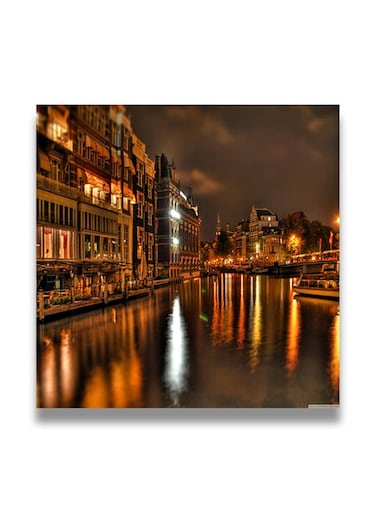 Decorative MDF Wall Art Painting Multicolour 30 x 30cm