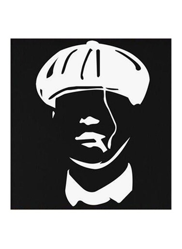 Thomas Shelby MDF Wall Art Black/White