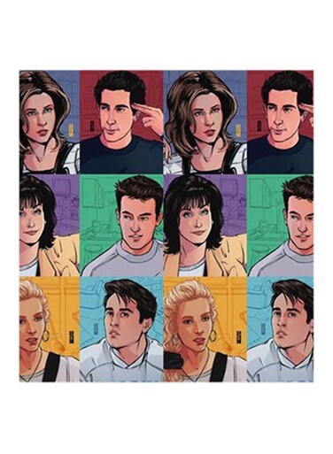 Friends MDF Wall Art Multicolour