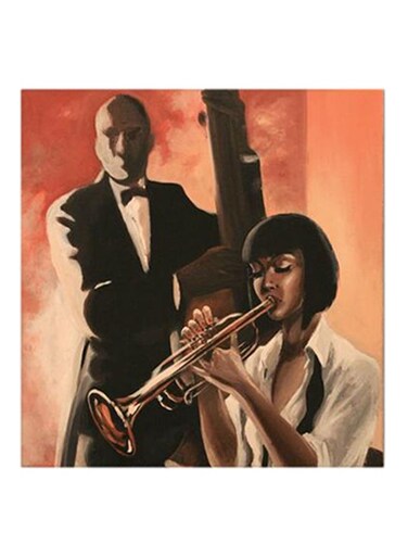 Saxophone MDF Wall Art Multicolour