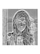 Nancy Ajram MDF Wall Art Painting Grey 30x30centimeter