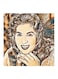 Sabah MDF Wall Art Painting Beige/Brown/Blue 30x30centimeter