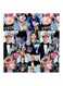 Bts Boy Band MDF Wall Art Multicolour 30x30centimeter