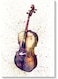 Violin Wall Art Multicolour 40x60cm