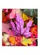 Colorful Leaves MDF Wall Art Multicolour