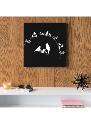 Birds MDF Wall Art 30x30 Centimeter Multicolour 30 X 30cm