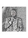 Tamer Hosny Wall Art Painting Black/White 30x30centimeter