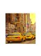 Taxi New York Mdf Wall Art Multicolour 30x30centimeter