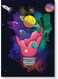 Space Wall Art Painting Multicolour 40x60cm