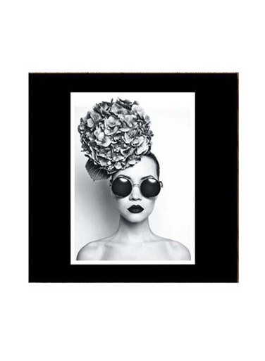 Human Themed Wall Art Black/White 30x30cm