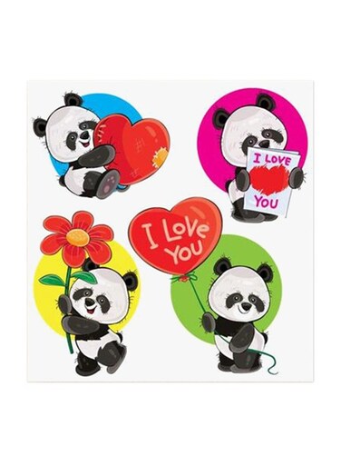 Panda MDF Wall Art Multicolour 30x30centimeter