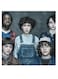 Stranger Things Printed Wall Art Blue/Brown/Black 30x30cm