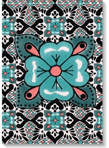 Decorative Printed Wall Art White/Blue/Pink 40x60cm