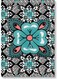 Decorative Printed Wall Art White/Blue/Pink 40x60cm