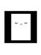 Cartoon Themed Wall Art White/Black 30x30centimeter
