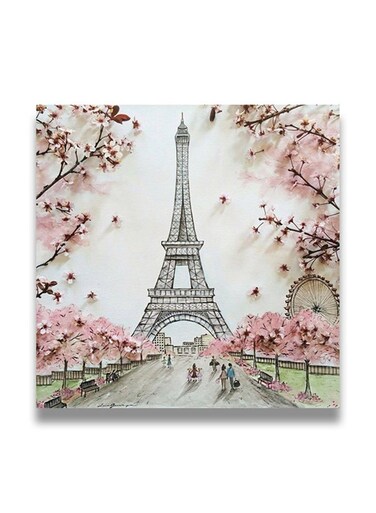 Decorative MDF Wall Art Painting Multicolour 30 x 30cm