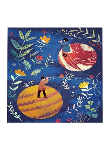 Animation Wooden MDF Wall Art Multicolour 30x30cm