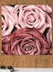 Flowers Printed Wall Art Pink/Brown 30x30cm