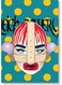 Woman Pop Art Wall Art multicolour 40 x 60cm
