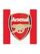 Arsenal Football Club MDF Wall Art Multicolour 30x30centimeter