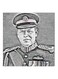 King Abdullah Of Jordan MDF Wall Art Grey/White/Black