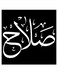 Salah Printed Wall Art Black/White 30x30cm