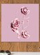 Flowers Printed Wall Art Pink 30x30cm