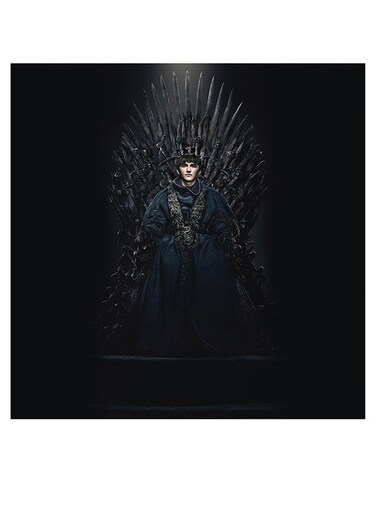 Bran Stark Game Of Thrones Themed Printed MDF Wall Art Black/Beige/Gray 30x30cm
