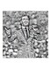 Kadim Al Sahir MDF Wall Art Black/White 30x30centimeter