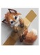 Cute Cat Themed Decorative Wall Art Brown/White/Grey 30x30cm