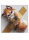 Cute Cat Themed Decorative Wall Art Brown/White/Grey 30x30cm