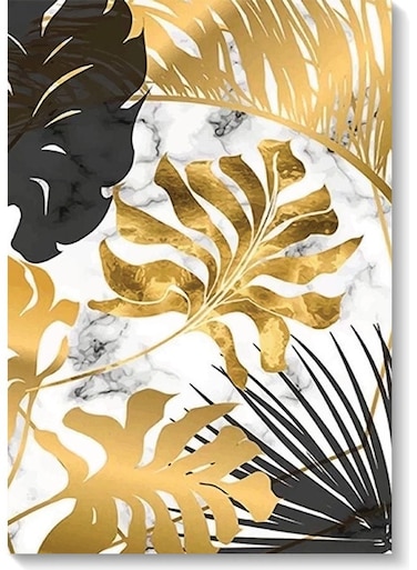 Decorative Wall Art Painting Gold/Black/White 40x60cm