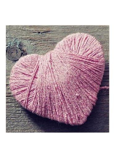 Love MDF Wall Art Pink/Grey