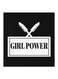 Makeup Is Girl Power MDF Wall Art Painting Black/White 30 x 5 x 30cm