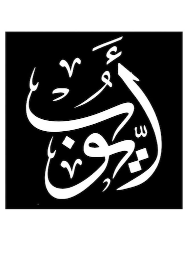 Ayoub Wall Art Black/White 30x30cm